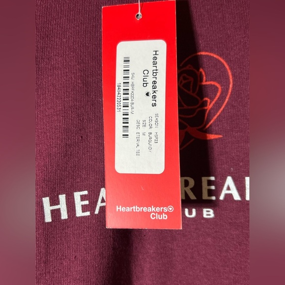🆕Primitive x Heart Breaker’s Club Maroon Eternal Men’s Tee size Medium NWT - Picture 5 of 8